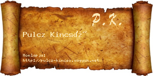 Pulcz Kincső névjegykártya